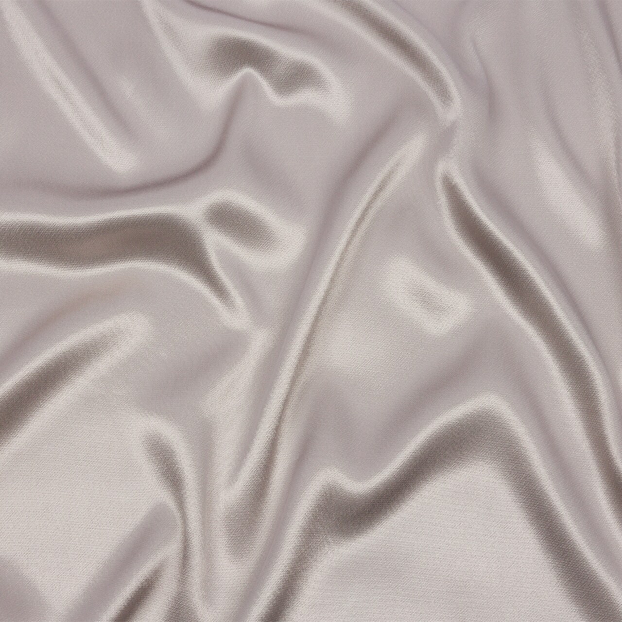 1 Yard Silver Sustainable Viscose Fluid Satin Smooth Dressmaking Fabric 55 inch Width